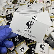 Візитка (90х50 мм) з логотипом для ресторанів і кафе 100 шт, фото 7