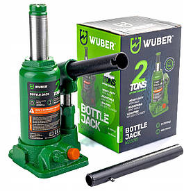 Гідравлічний домкрат 2 т WUBER WBR2 гідродомкрат для авто пляшковий