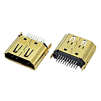 Роз'єм HDMI на плату DIP вертикальний