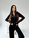 Жіночий велюровий костюм трійка м'який спортивний велюр спорт кофта на блискавці палаццо топ, фото 7