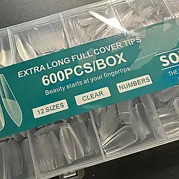 Гелеві тіпси форма "арковий квадрат" Global Fashion, 600 шт