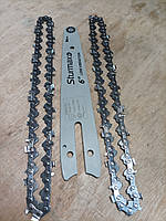 Шина та 2 ланцюги 6 дюймів / крок 1/4" для різних видів акумуляторних міні пил, фото 2