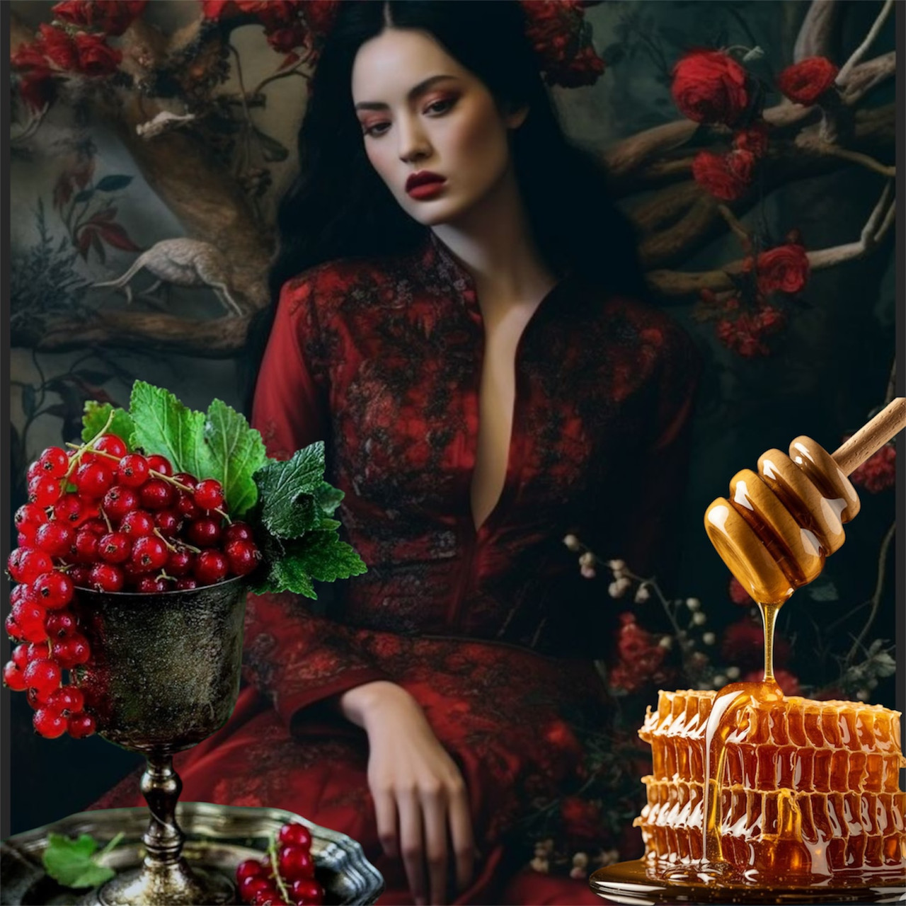 Аромаолія преміум "Дика смородина та мед, чорна ваніль", США, 10-100 г, "Scarlet Noir". Midwest