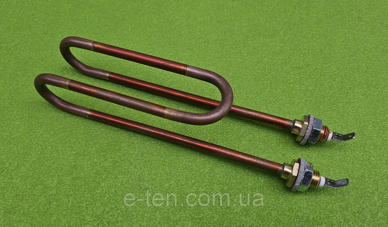 Тен мідний OASIS 1500W ("ЗАГНУТИЙ") / 230V / на латунних штуцерах Ø14мм / Lпогружна=210мм до бойлерів Eldom, Roda