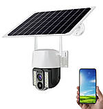 Бездротова вулична камера відеоспостереження 4G VC3-G PTZ із сонячною панеллю нічним баченням датчиком руху, фото 7