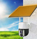 Бездротова вулична камера відеоспостереження 4G VC3-G PTZ із сонячною панеллю нічним баченням датчиком руху, фото 8