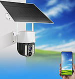 Бездротова вулична камера відеоспостереження 4G VC3-G PTZ із сонячною панеллю нічним баченням датчиком руху, фото 2