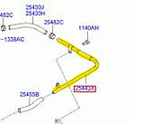 Патрубок охолодження 2544342530 Hyundai з нержавійки - ДОВІЧНА ГАРАНТІЯ, фото 4