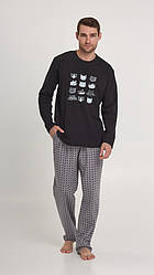 Піжама чоловіча натуральна трикотажна штани, кофта ELLEN FELIX 0880/15/02