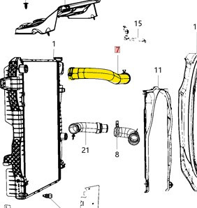 Патрубок охолодження 52014722AB Dodge  Ram   з нержавійки  6.7 - ДОВІЧНА ГАРАНТІЯ, фото 1