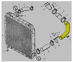 Коліно підводящего патрубка (нижній патрубок радіатора) 53201303028 КамАЗ  з нержавійки - ДОВІЧНА ГАРАНТІЯ