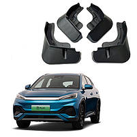 Бризковики Lesko на авто BYD Atto 3 2022+ Yuan Plus захищають кузов від бруду пилу каменів 4 шт, фото 5