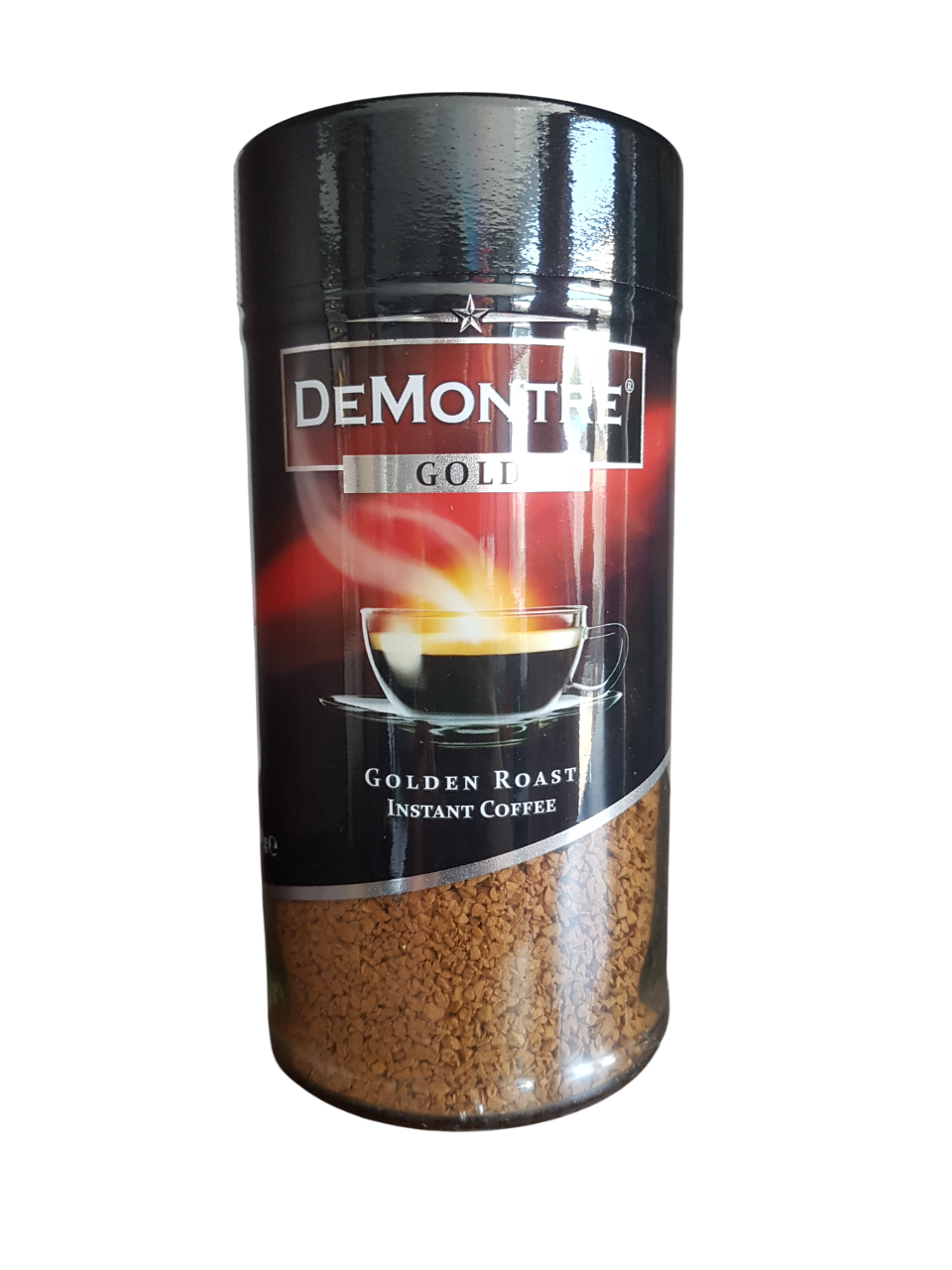 Кава DeMontre Gold розчинна 200 г у скляній банці, фото 1