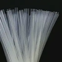 Прозорі трубочки для напоїв Ø 6.8×210 мм прямі без коліна, соломка для соку та коктейлів 500 штук