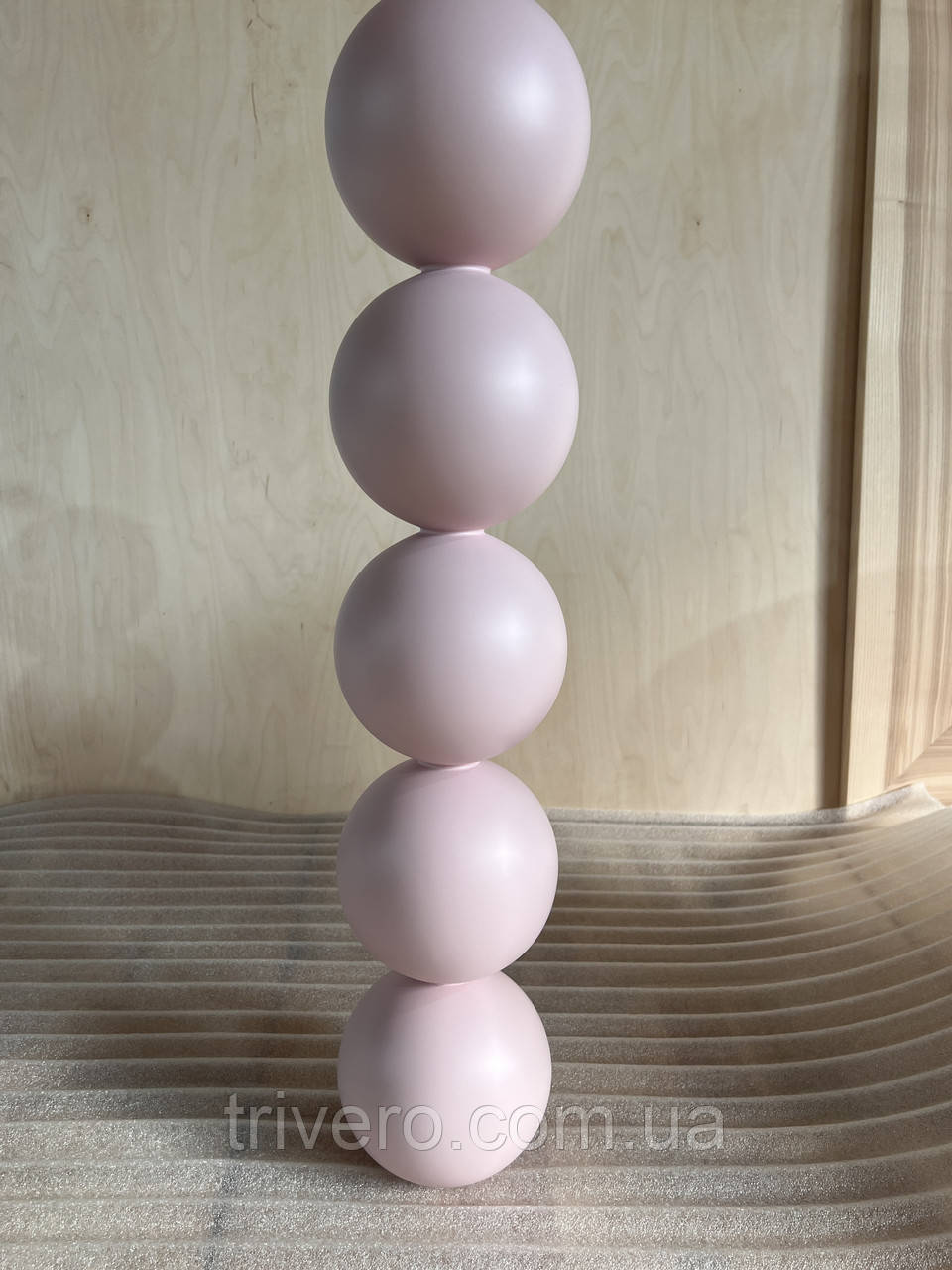 Меблеві ніжки і опори дерев'яні для столу кулі H.714 D.145 / Високі Кулі - 5.2, фото 1