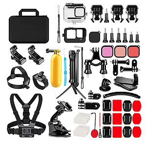 Комплект аксесуарів для GoPro 13/12/11/10/9 58в1