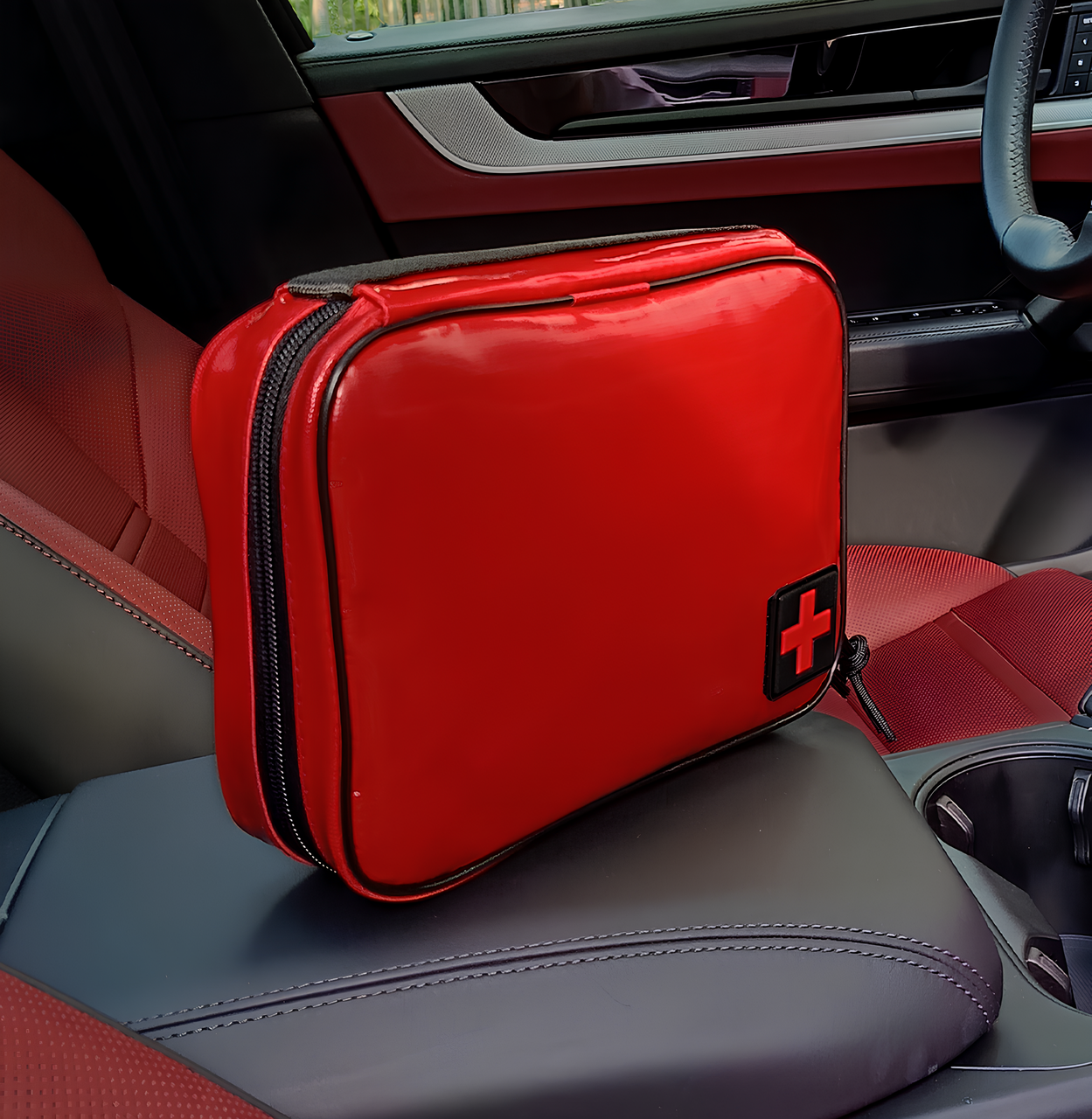 Сумка аптечка-органайзер водостійка, червона