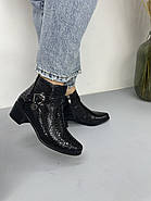 Ботильйони жіночі SANBORINA S439 чорні шкіряні 36, фото 4