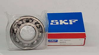 Підшипник 6204 SKF (204) розміри: 20*47*14 кульковий радіальний