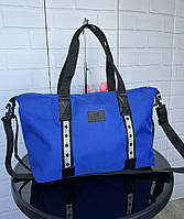 Спортивна жіноча сумка дорожня містка бронзова текстиль