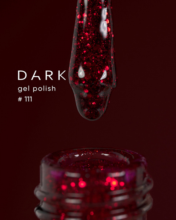 Dark gel polish 111, 10 ml, фото 1