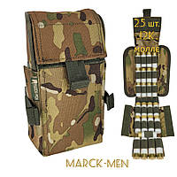 Патронташ, підсумок Marck-men на 25 патронів .12 калібру для дозарядки- на варбелт, РПС. МОЛЛЕ, Мультикам