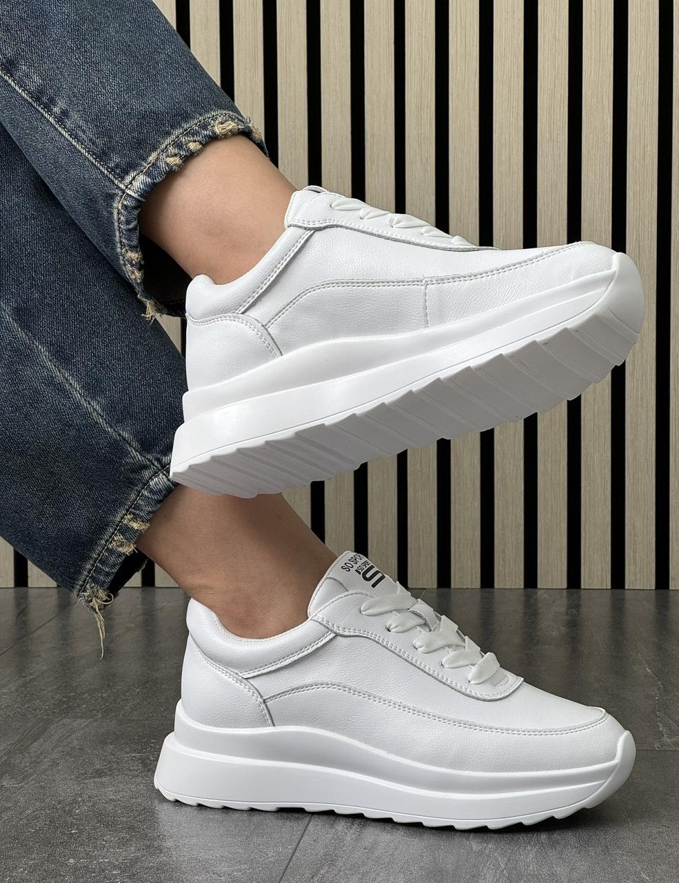 Кросівки жіночі 6 пар у ящику білого кольору 36-41, фото 1