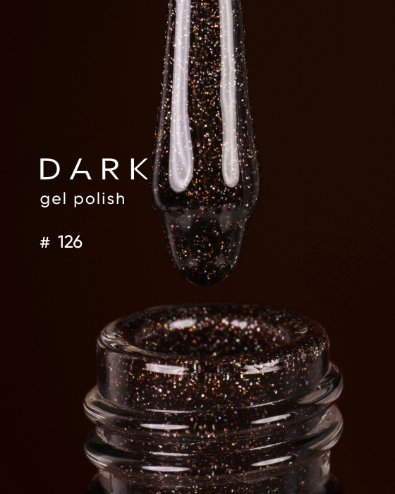 Dark gel polish 126, 10 ml, фото 1