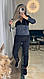 Жіночий велюровий осінній костюм двійка м'який велюр спорт кофта на блискавці штани джоггери, фото 5