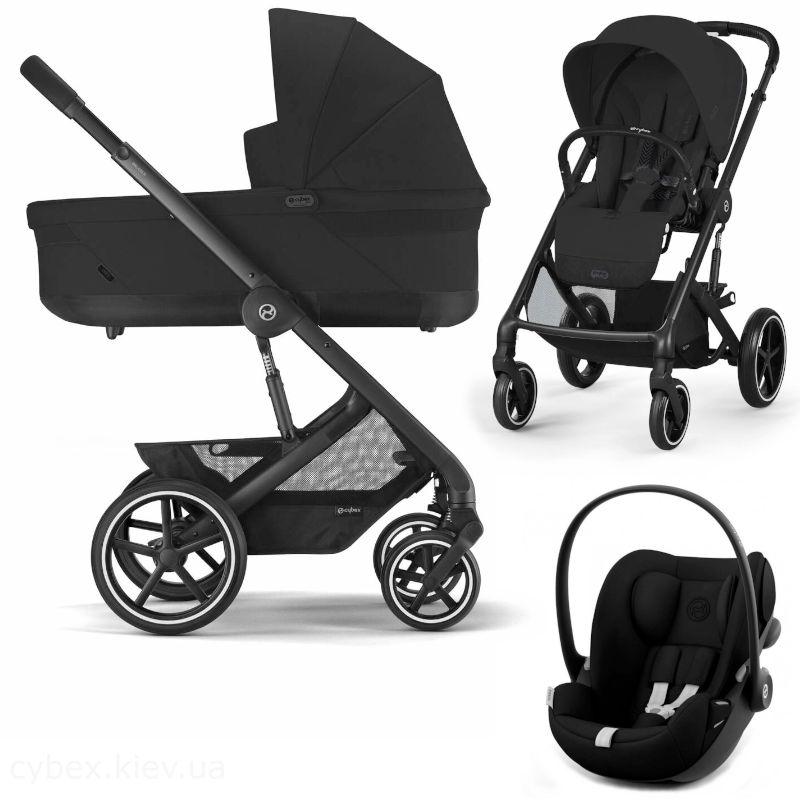 Коляска Cybex Balios S Lux 3 в 1  Moon Black / Автокрісло Cloud G Moon Black