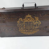 НАБІР ШАМПУРОВ У КЕЙСІ BBQ LUX — 2 Подарункові шампури Шашличний набір Ідеальний подарунок чоловікові папі, фото 6