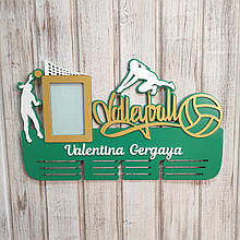 Вішалка для медалей з волейболу. Медальниця волейбол. Холдер для медалей. Медальниця на замовлення