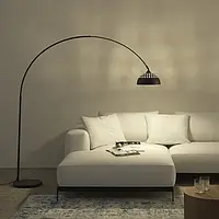 Лампа у стилі ретро Arcus чорна від 187 до 206 см регульована