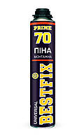 Піна монтажна під пістолет 900 мл всесезонна 70 л вихід піни BestFIX Professional