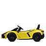 Дитячий електромобіль на акумуляторі Lamborghini M 6068 з пультом радіокерування для дітей 3-8 років Жовтий, фото 3