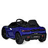 Дитячий електромобіль на акумуляторі Lamborghini M 6068 з пультом радіокерування для дітей 3-8 років Синій, фото 6