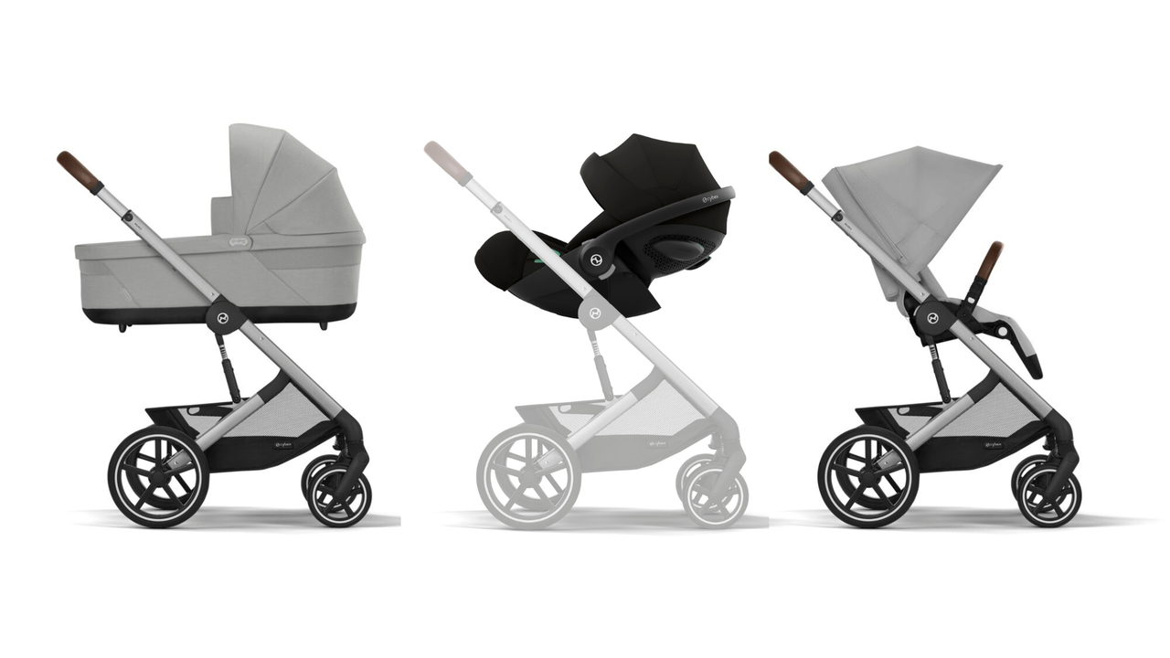 Коляска 3 в 1 Cybex Balios, Stone Grey, фото 1