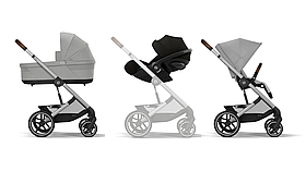 Коляска 3 в 1 Cybex Balios, Stone Grey