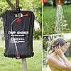 Переносний душ на 20 л, Easy Camp Solar Shower / Туристичний душ для дачі / Похідний душ, фото 9