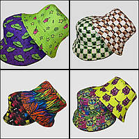 Стильна літня двостороння панама унісекс (Розмір 50-52,52-54,54-55,56-57), Різні кольори