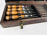 Набір шампурів у кейсі НАБІР ПОДАРУННИЙ ДЛЯ ПІКНИКА КАШЛИЧНИК ЛАЙТ КІЗЛЯР Докладніше Ідеальний подарунок чоловікові, фото 2