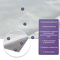 Шпалери самоклеючі в рулоні миючі 3м*60см*2мм стінова PET плитка SW-00001700, фото 2