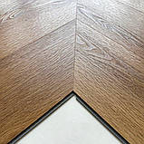 Вінілова підлога SPC AQUA Profi Дуб Selena французька ялинка (шеврон) 33 клас 5мм, фото 2