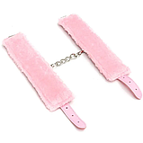 Рожеві наручники для сексуальних ігор у стилі БДСМ, Хутряні фіксатори для рук, Інтимні іграшки, фото 6