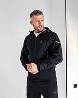 Спортивный костюм Nike демисезонный мужской спорт костюм Найк с капюшоном черный fms