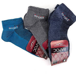 Шкарпетки підліткові стрейч "Sport" 19-21 р. (12 пар!) (літо/сітка) Варос