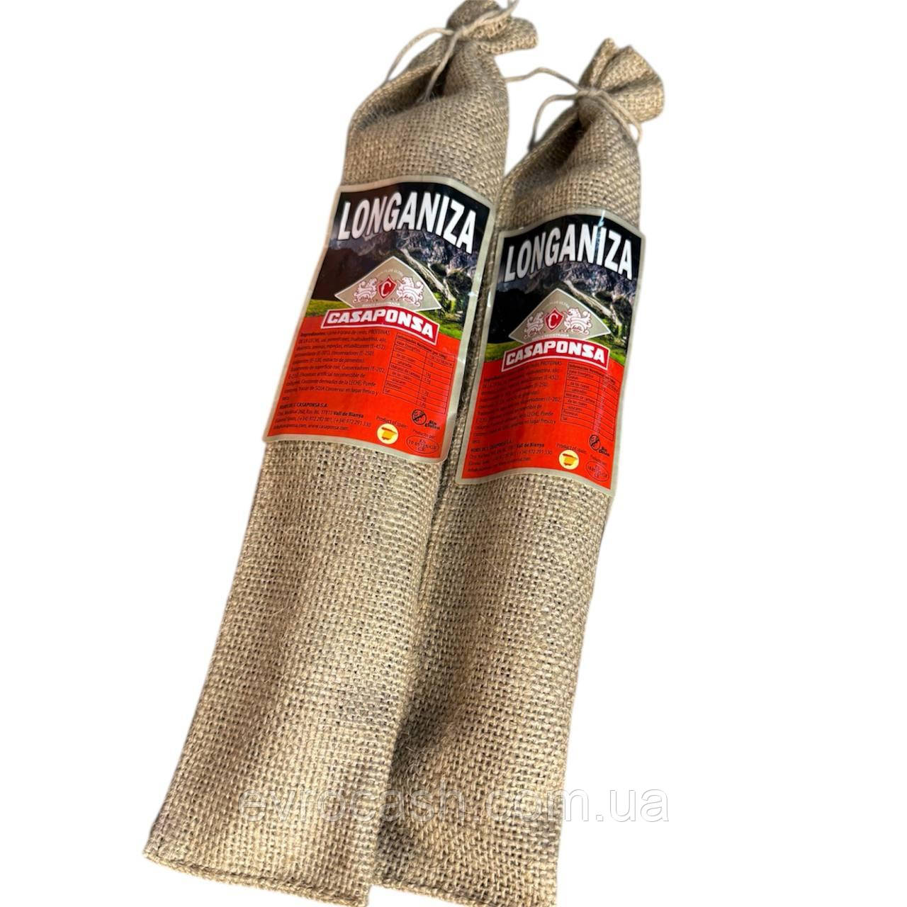 Ковбаса сиров'ялена з чорносливом Longaniza Casaponsa, фото 1
