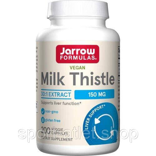 Натуральна добавка Jarrow Formulas Milk Thistle 150 mg, 200 капсул, фото 1