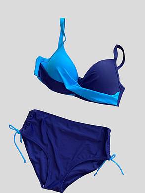 Купальник раздельный Fuba 22107 Элиза голубой(В НАЛИЧИИ ТОЛЬКО 50 УКР р-ры), фото 3