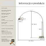 Дизайнерська ретро-лампа Arcus матовий нікель, фото 3